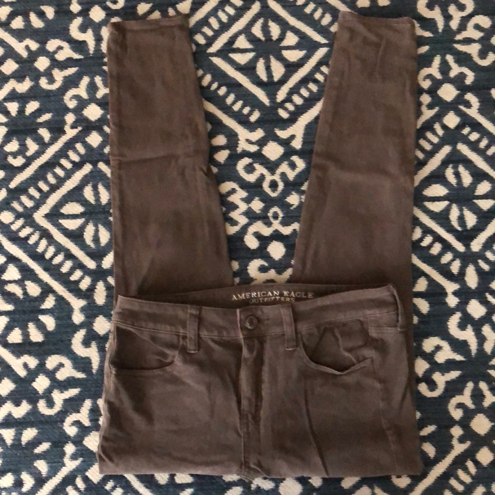 American Eagle Jeggings. Khaki/mocha color. Comfy!